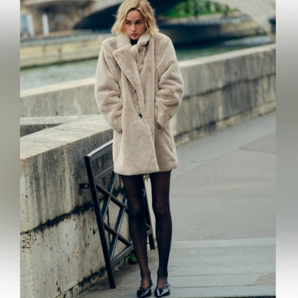 Zara Faux fur coat -Sold out